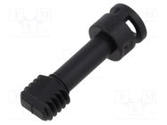 Screw; polyamide; for covers; black 