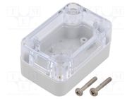 Enclosure: multipurpose; X: 40mm; Y: 60mm; Z: 30mm; ZP; polycarbonate KRADEX