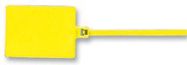 CABLE TIE, MARKER, YELLOW, PK100