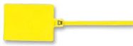CABLE TIE, MARKER, YELLOW, PK100