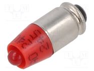 LED lamp; red; S5,7s; 24VDC; 24VAC; No.of diodes: 1 EAO