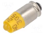 LED lamp; yellow; S5,7s; 24VDC; 24VAC; No.of diodes: 1 EAO