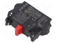 Contact block; 22mm; 45; front fixing; spring clamps; Contacts: NC EAO