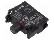 Illuminating unit; 22mm; 45; front fixing; 24VAC; screw terminals EAO