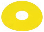 Description label; 45; 75mm; plastic; Body: yellow EAO