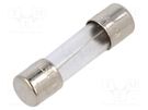 Fuse: fuse; quick blow; 5A; 125VAC; cylindrical,glass; 5x20mm; 5MF BEL FUSE