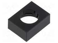 Cover plate; 61; 15.3x21.5mm; Body: black; plastic EAO