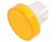 Actuator lens; 22mm; 61; transparent,yellow; plastic; Ø15.8mm EAO