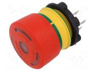 Switch: emergency stop; 22mm; Stabl.pos: 2; NC; red; LED; 5A/250VAC EAO