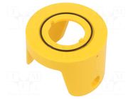Protective cap; 22mm; 84; -25÷55°C; Ø: 50mm; plastic; Body: yellow EAO