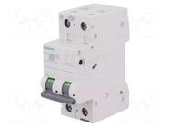 Circuit breaker; 400VAC; Inom: 10A; Poles: 1+N; Charact: C; 6kA; IP20 SIEMENS