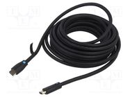 Cable; HDMI 2.0; HDMI plug,both sides; PVC; Len: 0.5m; black; 30AWG VENTION