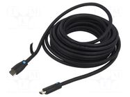 Cable; HDMI plug,both sides; PVC; Len: 1m; black; HDMI 2.0; 30AWG VENTION