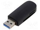 Card reader: memory; USB A plug; OTG,USB 3.0; PnP and Hot Swap VENTION