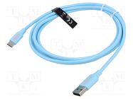 Cable; USB 2.0; USB A plug,USB C plug; nickel plated; 1.5m; PVC VENTION