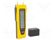 Hygrometer; LCD; 6÷44%RH; Features: automatic power-off; IP20; 2% STANLEY