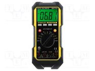 Digital multimeter; LCD; 3,75 digit (3999); 2-3x/s; Illumin: yes STANLEY