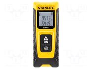 Distance meter; LCD; 0.2÷20m; Meas.accur: ±3mm; Resol: 0,001m STANLEY