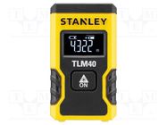 Distance meter; LCD; 10m; Meas.accur: ±6mm; Resol: 0,001m; IP54 STANLEY