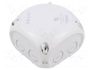 Enclosure: junction box; X: 93mm; Y: 93mm; Z: 62mm; IP66,IP67; grey HENSEL