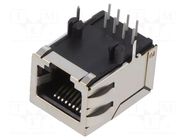 Connector: RJ45; socket; PIN: 8; shielded; 8p8c; on PCBs; THT BEL FUSE