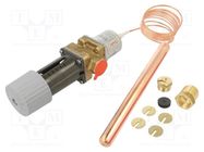 Thermostatic valve; G 1/2"; brass; AVTA; 0÷16bar; 2m DANFOSS