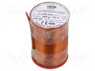 Coil wire; single coated enamelled; 2.3mm; 0.5kg; -65÷200°C INDEL