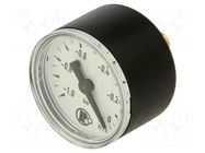 Vacuum gauge; -1÷0bar; G 1/8",rear connection; 40mm; plastic PNEUMAT