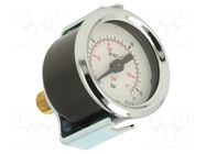 Manometer; 0÷16bar; G 1/8",rear connection; 40mm; Temp: -20÷60°C PNEUMAT