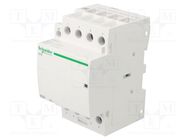 Contactor: 4-pole installation; 63A; 230÷240VAC; NO x4; IP20; 500V SCHNEIDER ELECTRIC