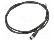 Cable: for sensors/automation; M12; PIN: 5; straight; 2m; plug; 4A TELEMECANIQUE SENSORS
