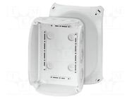 Enclosure: junction box; X: 130mm; Y: 180mm; Z: 77mm; IP66,IP67; grey HENSEL