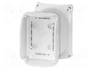 Enclosure: junction box; X: 130mm; Y: 180mm; Z: 77mm; IP66,IP67; grey HENSEL