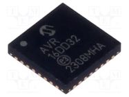 IC: AVR microcontroller; VQFN32; 1.8÷5.5VDC; Ext.inter: 27; Cmp: 1 MICROCHIP TECHNOLOGY