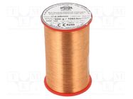 Coil wire; single coated enamelled; 0.08mm; 0.5kg; -65÷155°C INDEL