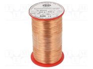 Coil wire; single coated enamelled; 0.4mm; 0.5kg; -65÷180°C INDEL