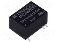 Converter: DC/DC; 1W; Uin: 10.8÷13.2VDC; Uout: 12VDC; Iout: 84mA TRACO POWER