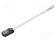 Sensor: thermostat; NC; 120°C; 2.5A; 250VAC; cables; IP00; 0.06m TOMIC