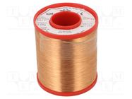 Coil wire; single coated enamelled; 0.112mm; 1kg; -65÷155°C INDEL