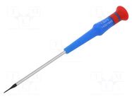 Screwdriver; precision; slot; 1x0.2mm; Blade length: 75mm KING TONY