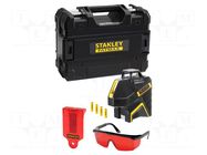 Laser level; Meas.accur: ±3mm @ 0÷10m; 20m; Laser class: 2; IP54 STANLEY