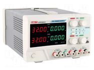 Power supply: laboratory; linear,multi-channel; 0÷32VDC; 0÷3A UNI-T