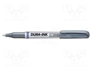 Marker: permanent marker; silver; 2mm; Dura-Ink 15; Tip: round MARKAL