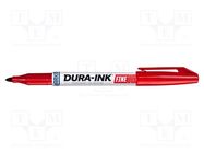 Marker: permanent marker; red; 2mm; Dura-Ink 15; Tip: round MARKAL