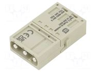 Connector: HDC; module; male; 40A; 690V; Han-Modular®; PIN: 3 HARTING