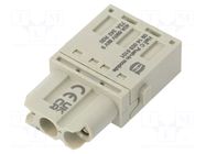 Connector: HDC; module; female; 40A; 690V; Han-Modular®; PIN: 3 HARTING