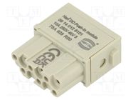 Connector: HDC; module; female; Han-Modular®; PIN: 12; push-in; 10A HARTING