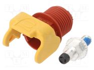 Socket; DC supply; Han® S,Han® S 120; male; PIN: 1; swivel; screw HARTING