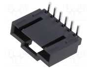 Socket; wire-board; male; SL; 2.54mm; PIN: 6; THT; angled 90° MOLEX