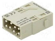Connector: HDC; module; male; 16A; 400V; Han-Modular®; PIN: 8 HARTING